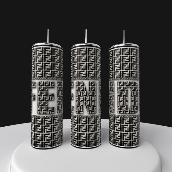 FENDI Black 20oz Skinny Tumbler