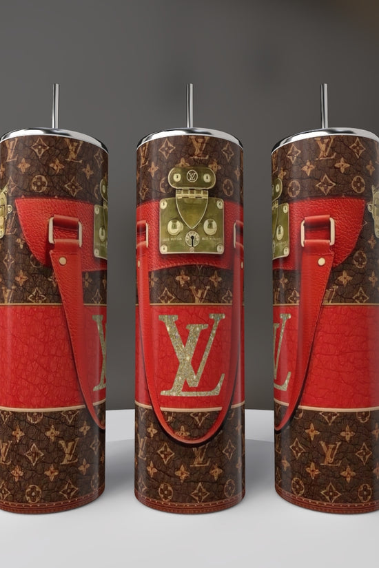 LV Red | Brown 20oz Tumbler