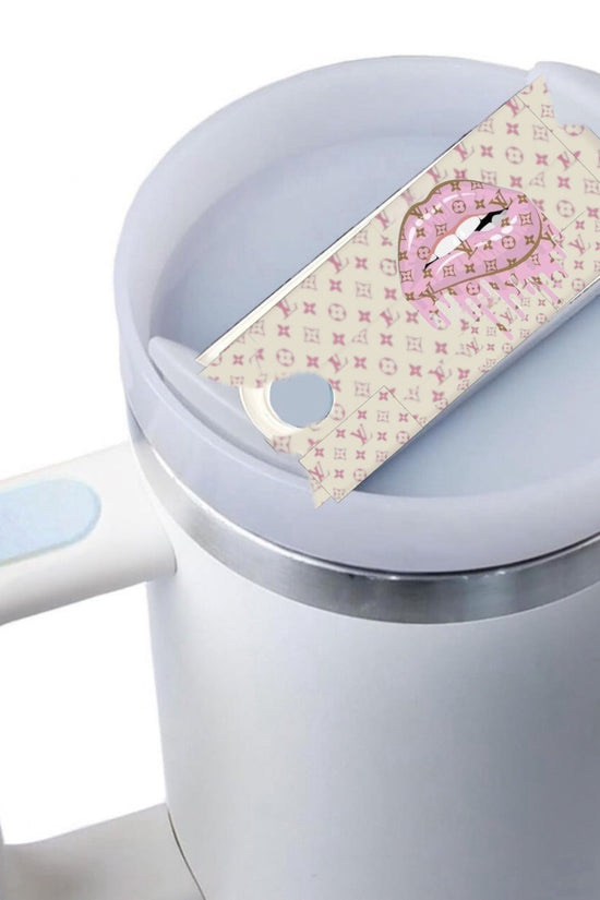 Louis Vuitton Dripping Lips | Stanley Lid Plate/Topper