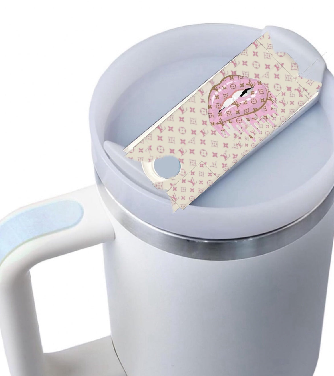 Louis Vuitton Dripping Lips | Stanley Lid Plate/Topper