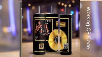 2Pac 20oz Tumbler with working QR Code