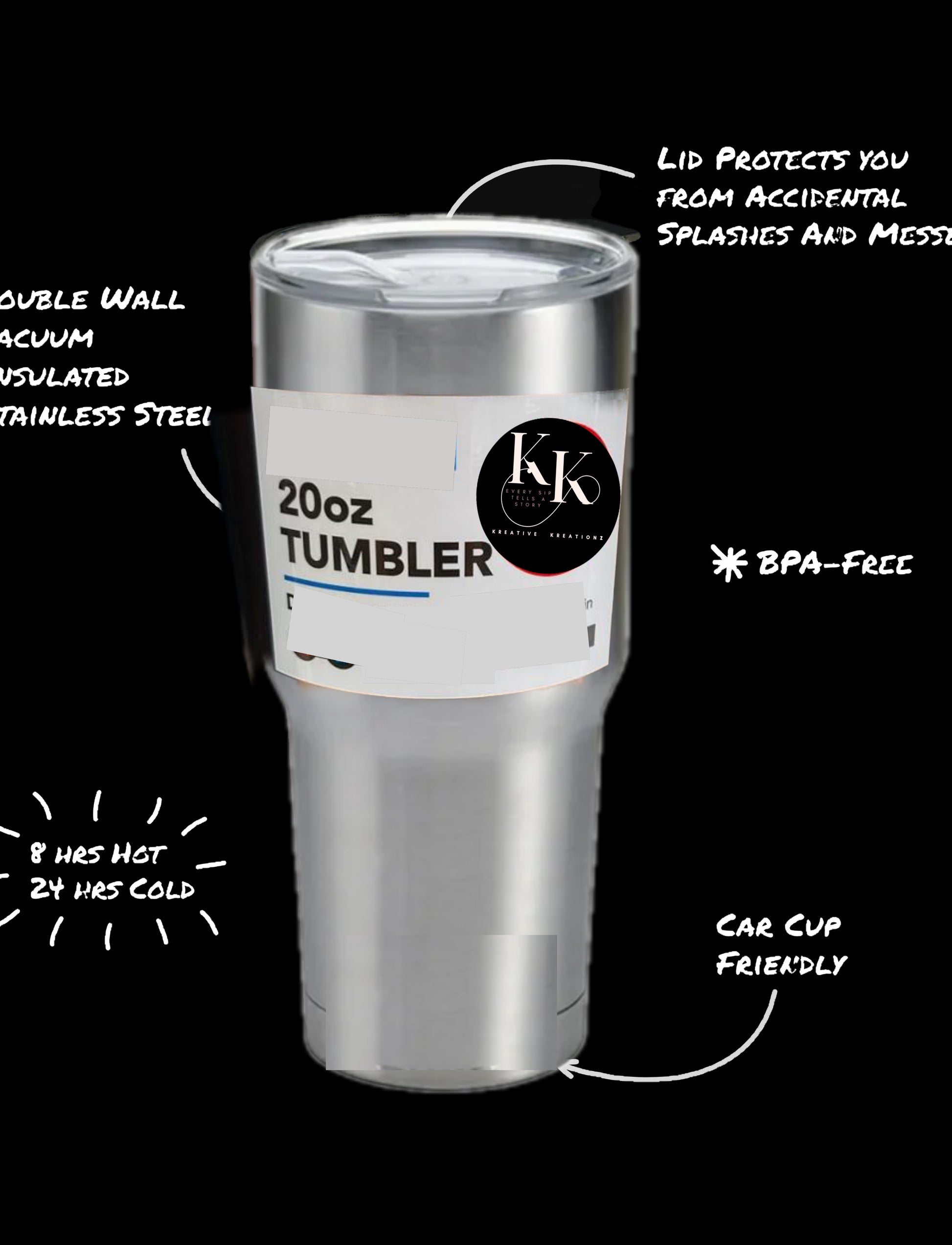 Personalized 20oz Engraved Tumbler