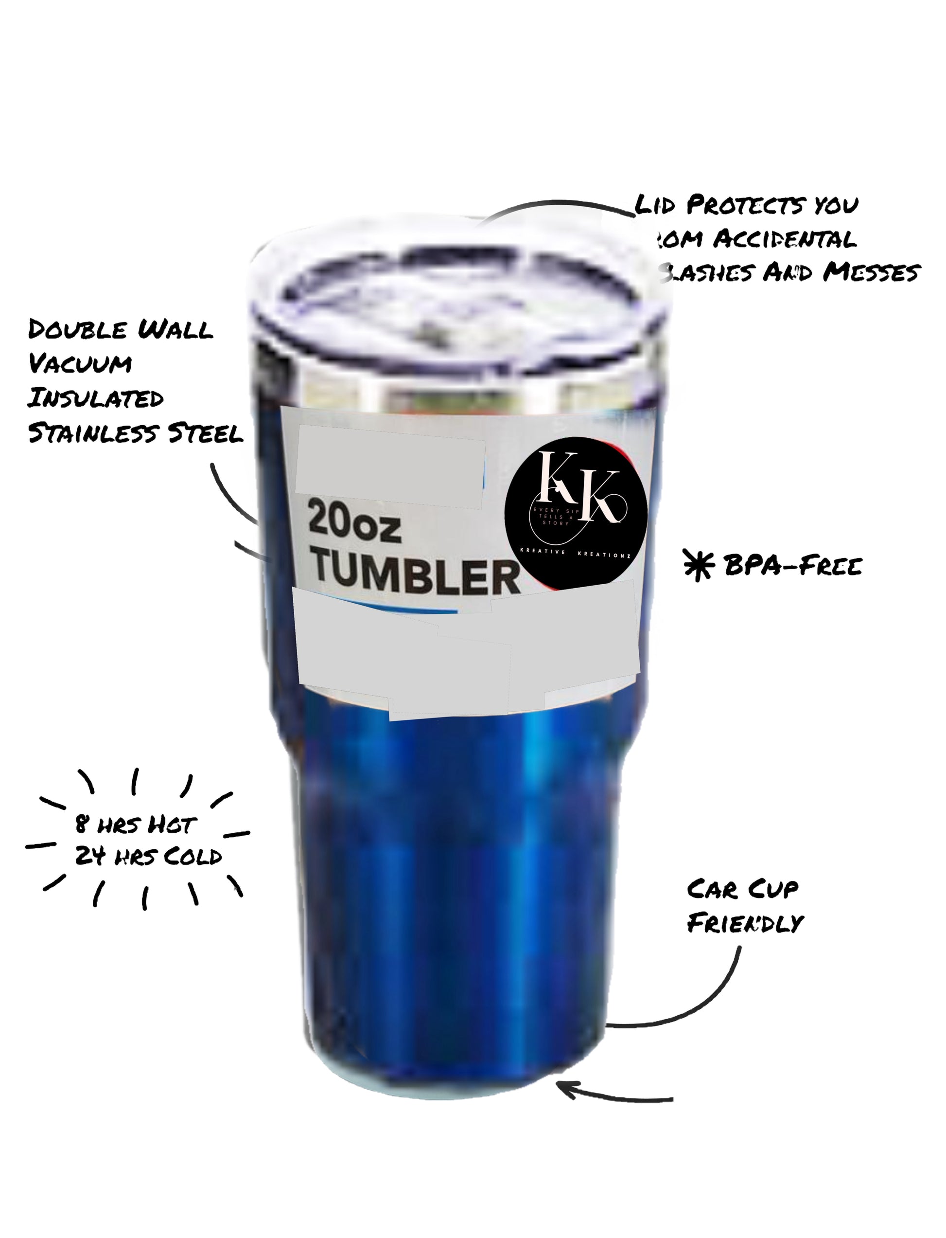 Personalized 20oz Engraved Tumbler