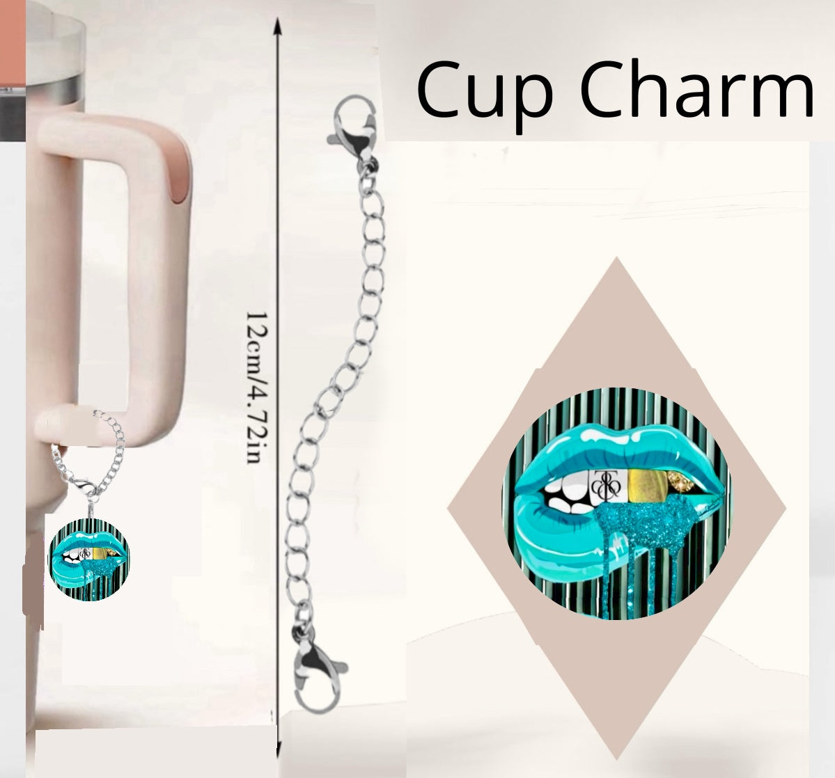 Tiffany Lips Cup Charm