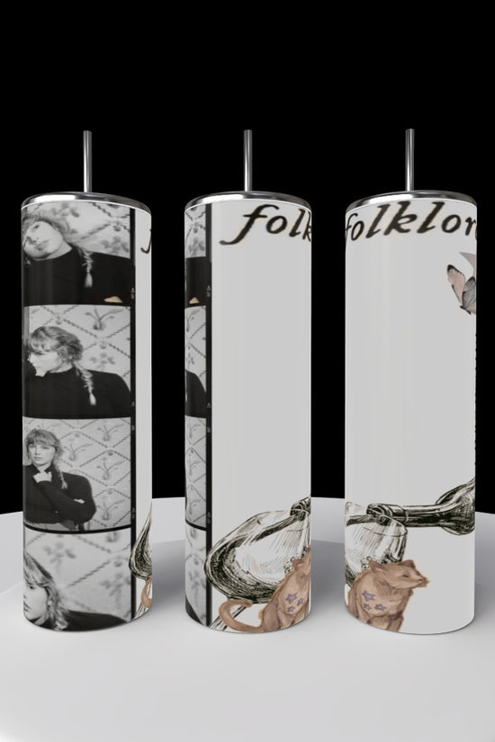 Folkore Polaroid Taylor Swift 20oz Skinny Tumbler