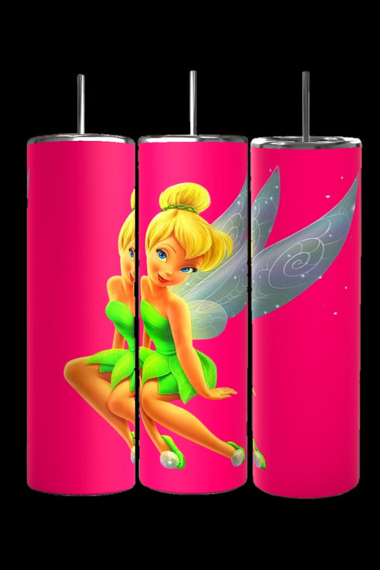 Tinkerbell Pink 20oz Skinny Tumbler