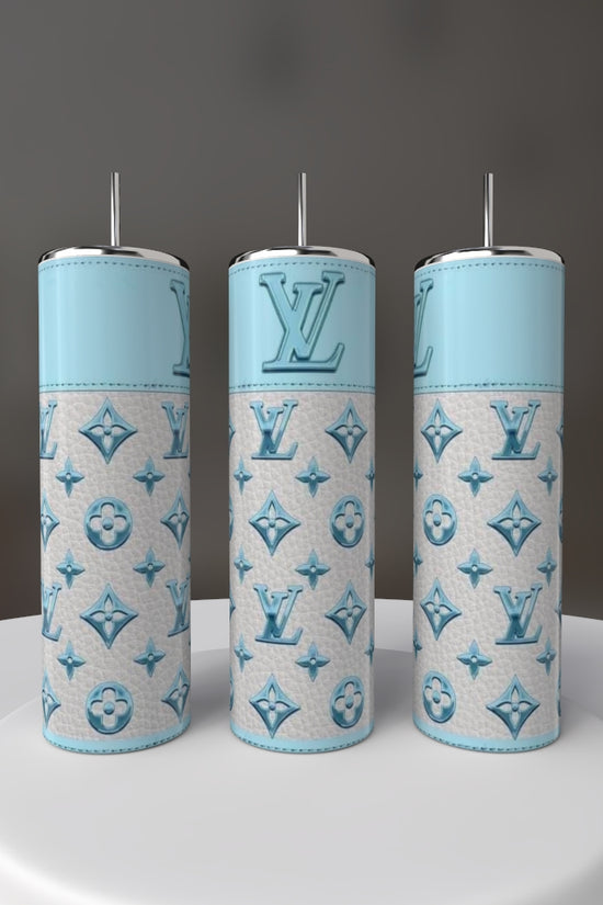 LV Sky Blue 20oz Tumbler