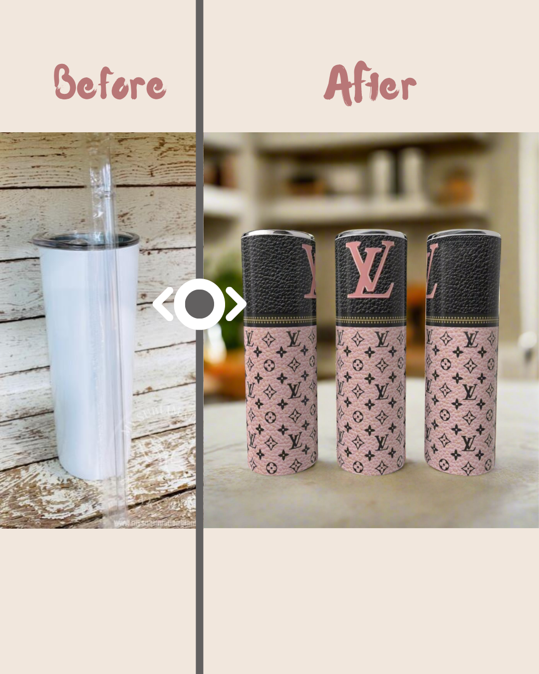 LV Blush Pink 20oz Tumbler
