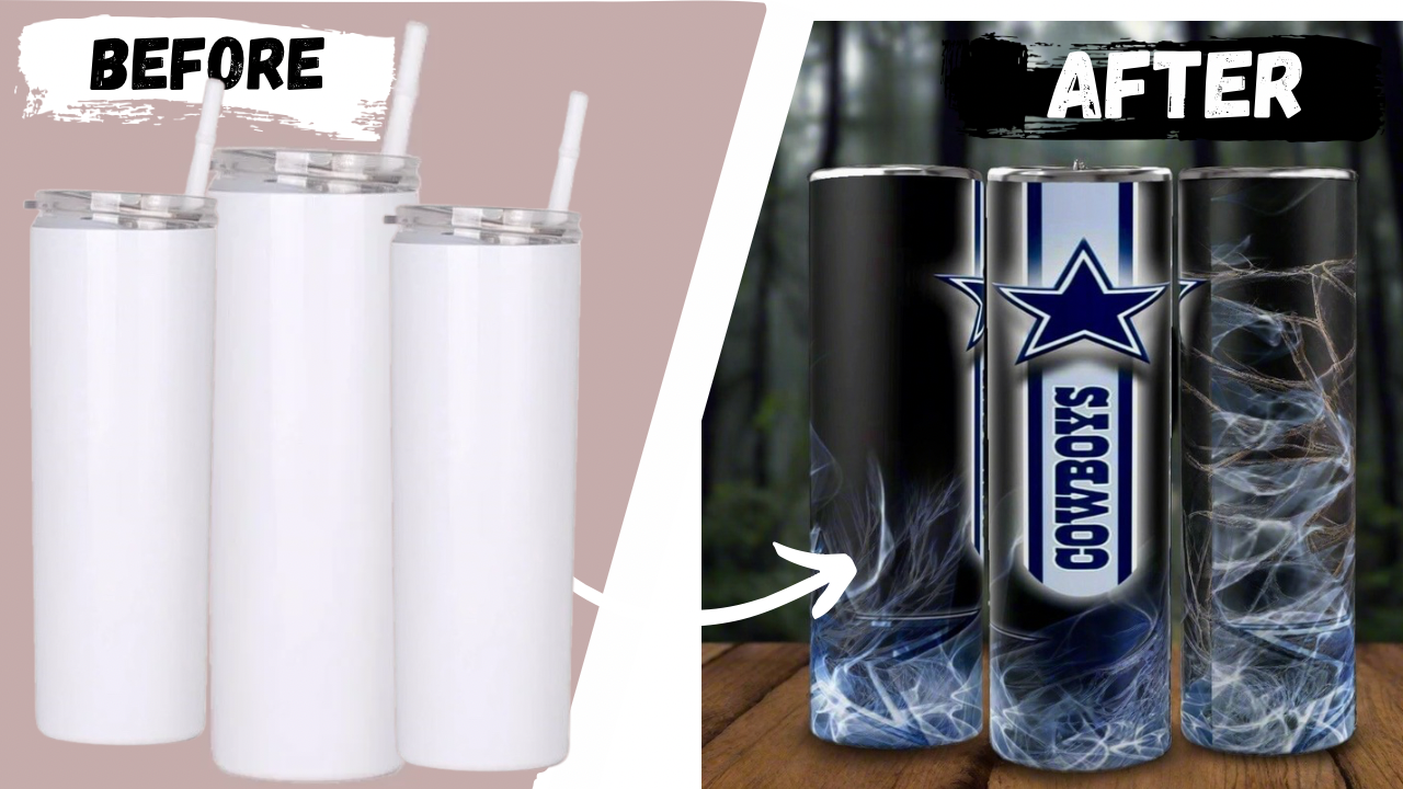Dallas Cowboys- NFL- Custom 20oz Skinny Tumbler