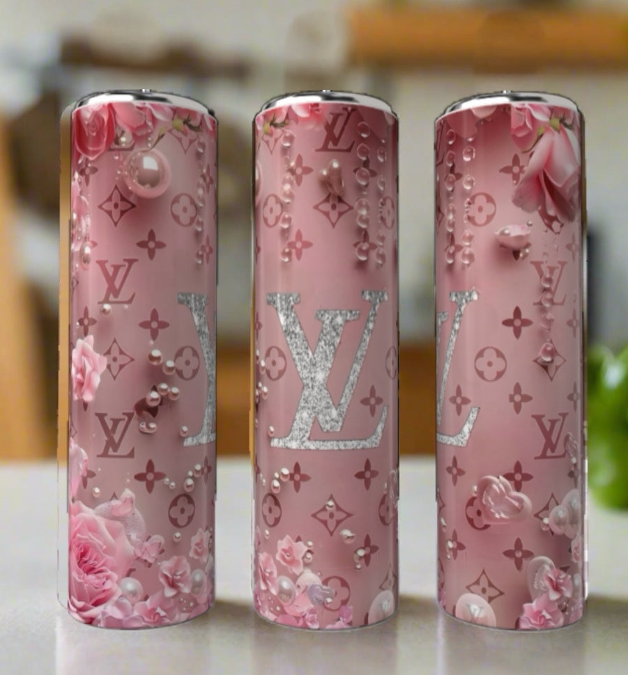 LV Floral Pink 20oz Tumbler