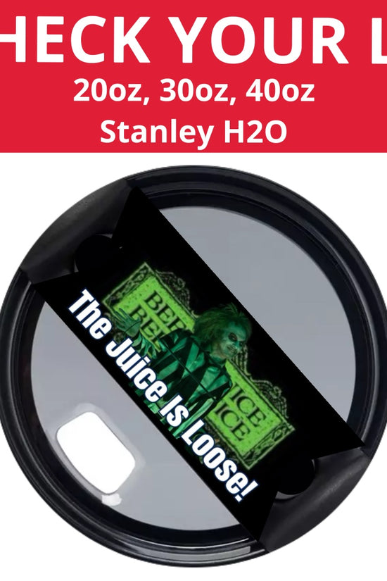 Beetlejuice Stanley Lid Topper