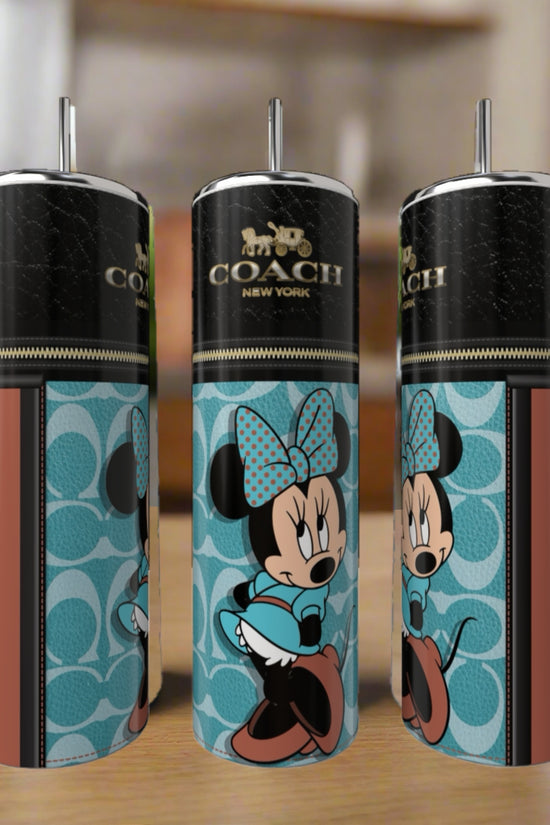 Minnie Mouse Coach Series 20oz Skinny Tumbler