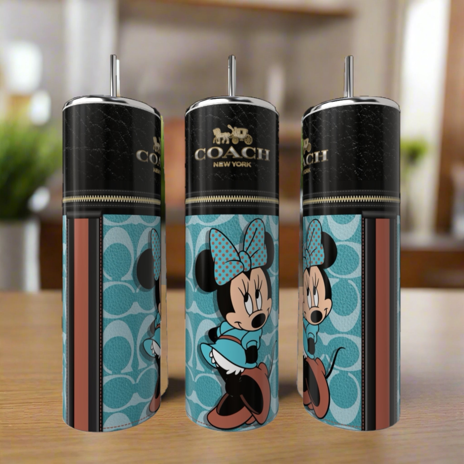 Minnie Mouse Coach Series 20oz Skinny Tumbler