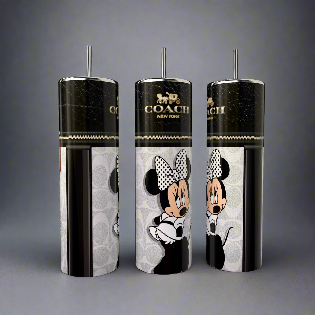 Minnie Mouse Coach Series 20oz Skinny Tumbler
