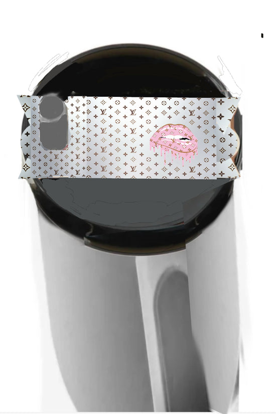 Louis Vuitton Dripping Lips | Stanley Lid Plate/Topper