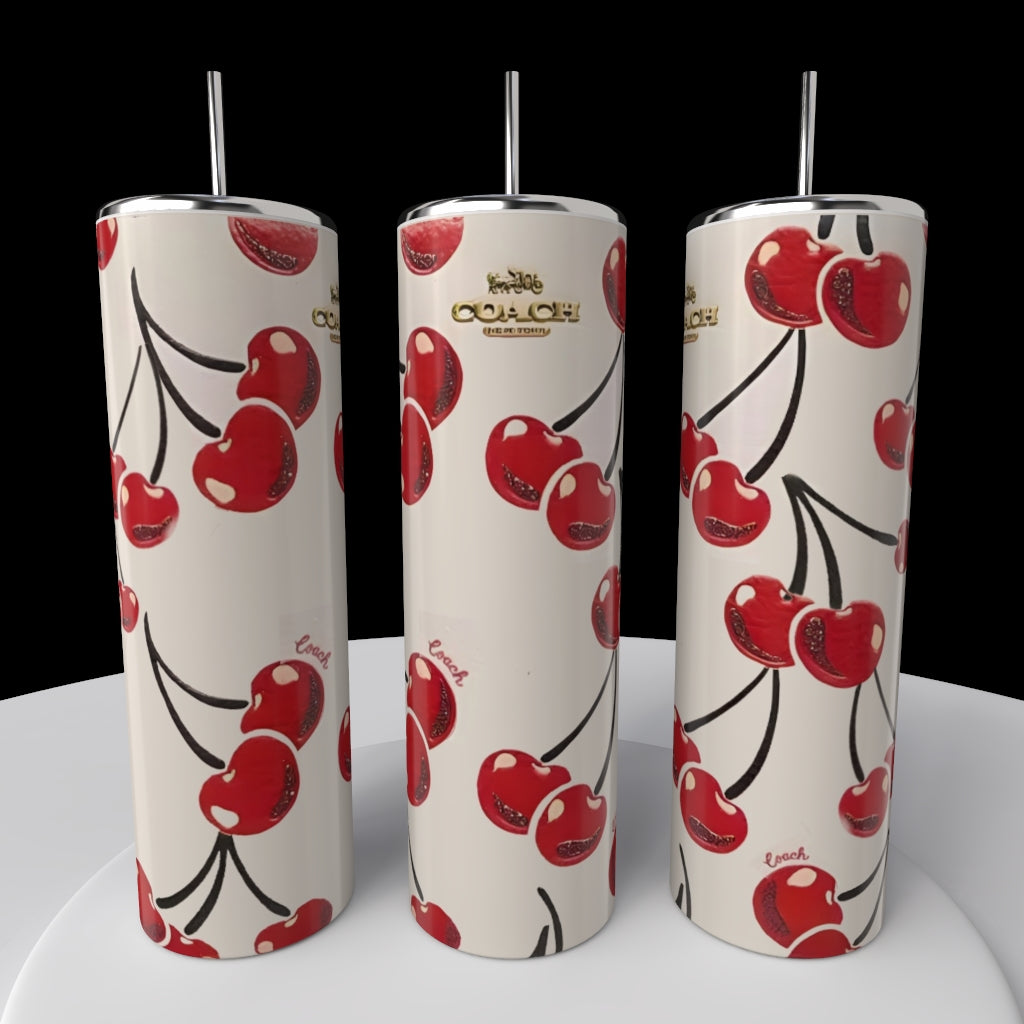 Cherry Coach 20oz Skinny Tumbler