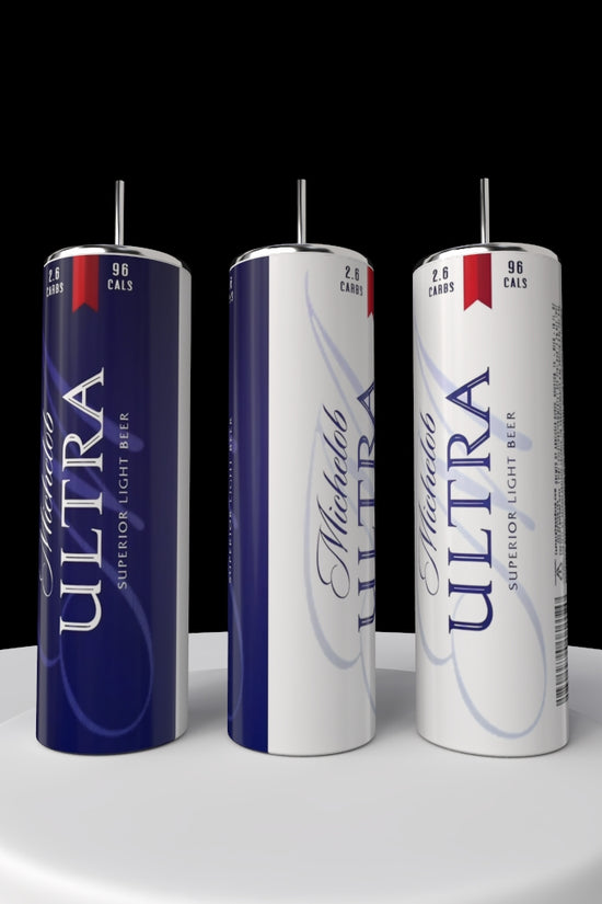 Michelob Ultra 20oz Silver Stainless Steel Tumbler