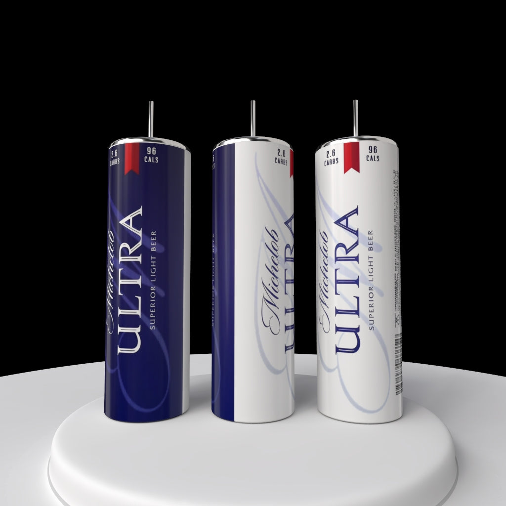 Michelob Ultra 20oz Silver Stainless Steel Tumbler