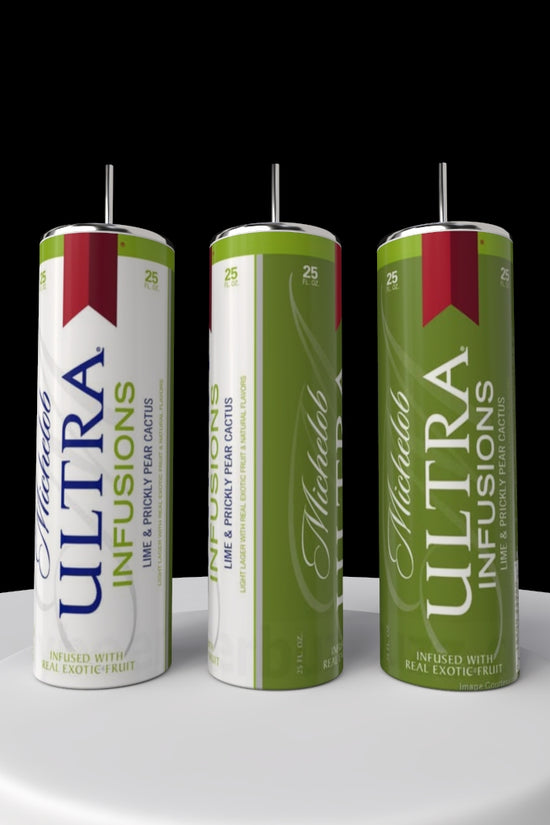 Michelob Ultra 20oz Silver Stainless Steel Tumbler