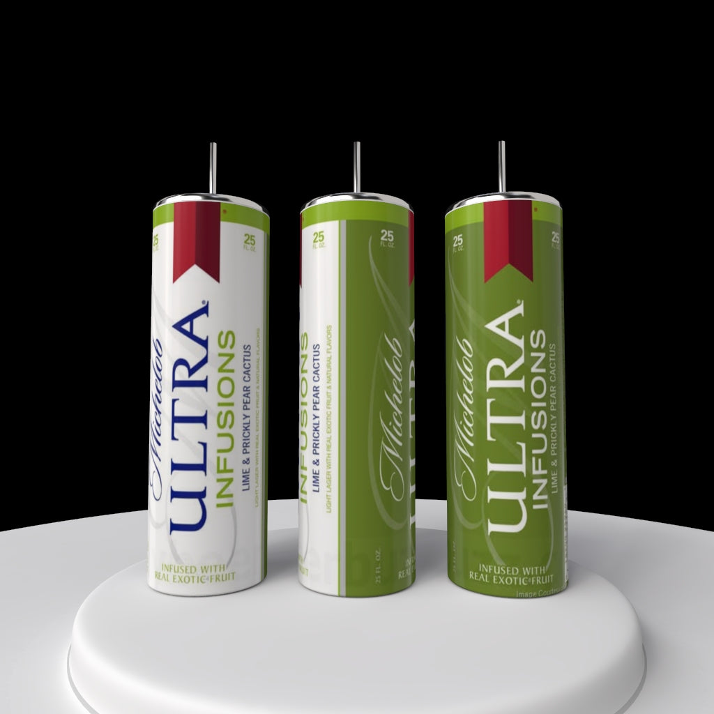 Michelob Ultra 20oz Silver Stainless Steel Tumbler