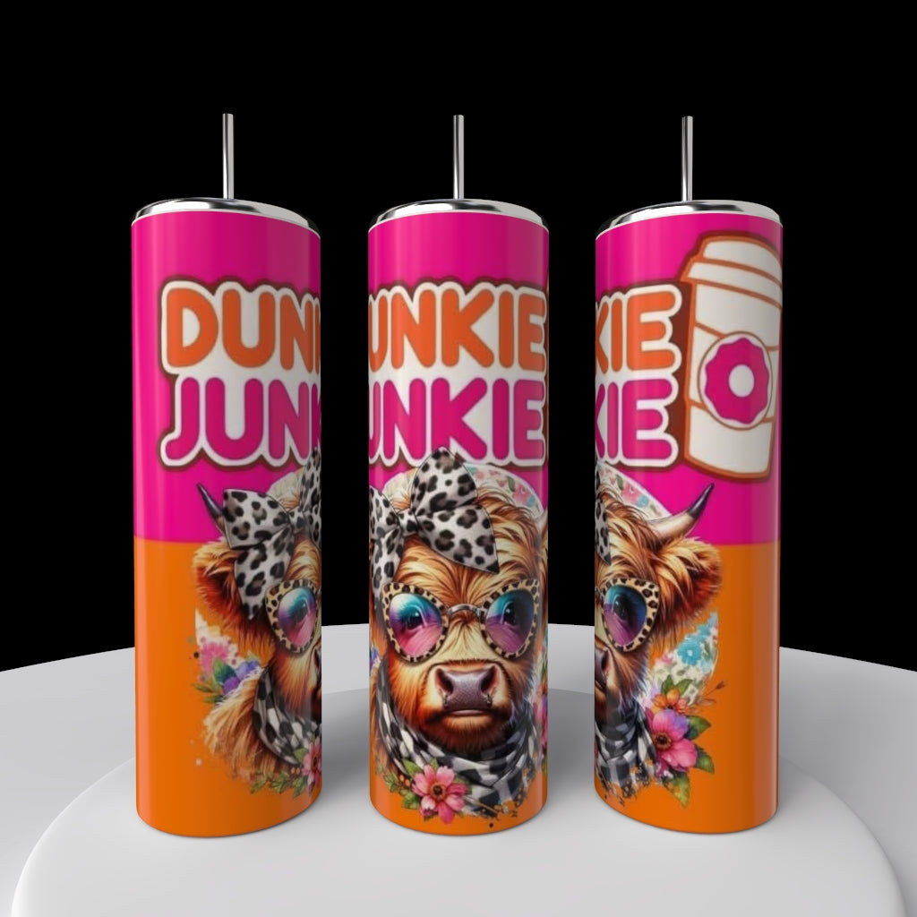 Dunkin Junkie Cow 20oz Tumbler