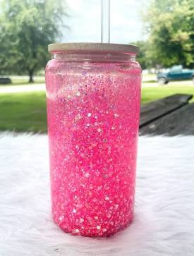 Snowglobe Tumbler | 16 oz glass