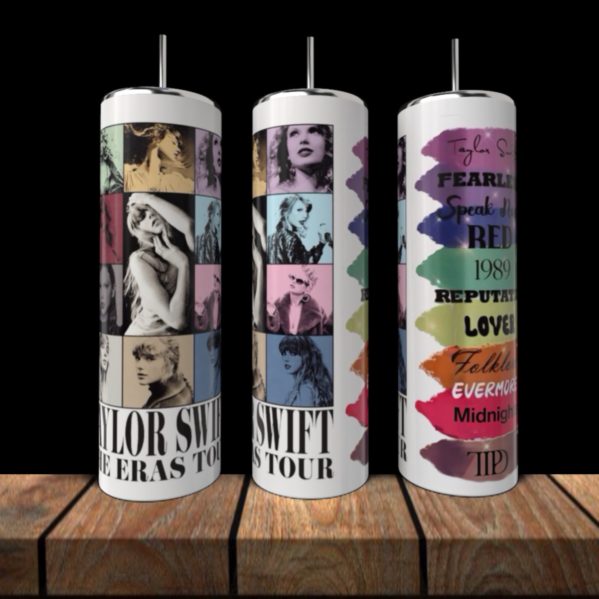 Eras Collage Taylor Swift 20oz Skinny Tumbler