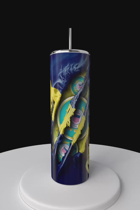Military Series 20oz Stainless Steel Tumbler | Airforce | Army | Spaceforce | Coast guard