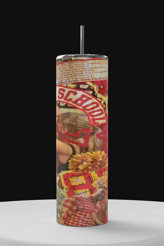 So High School | Taylor Swift | Travis Kelce 20oz Skinny Tumbler