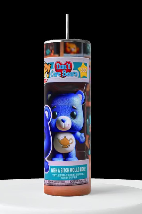 Ojalá una perra tuviera un oso | No me importa el oso vaso de 20 oz