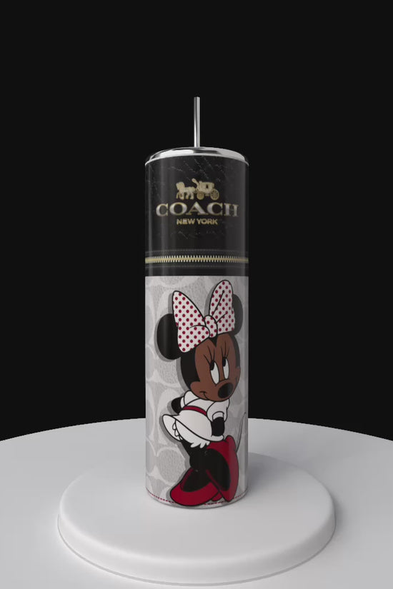 Minnie Mouse Coach Series 20oz Skinny Tumbler