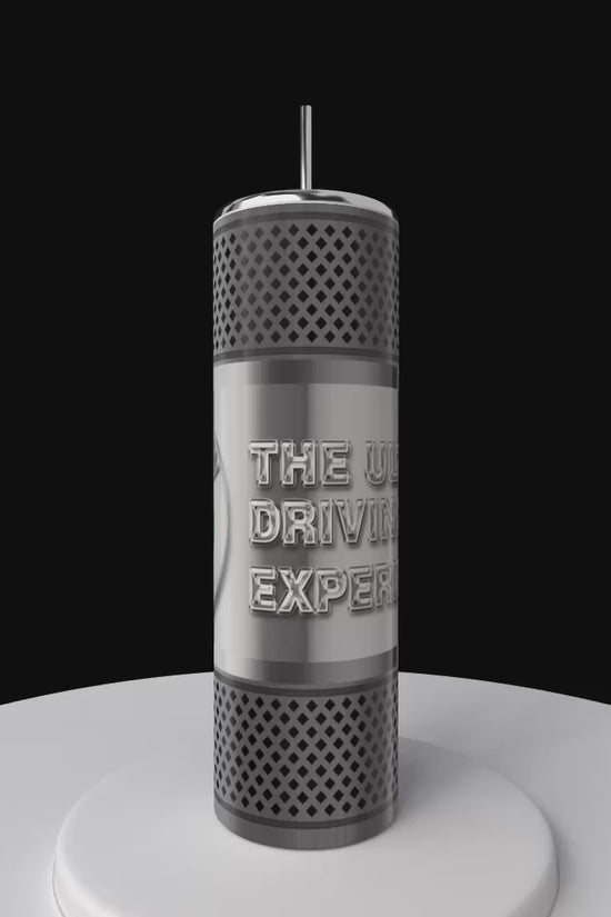 Car Enthusiast Silver Stainless Steel 20oz Tumbler