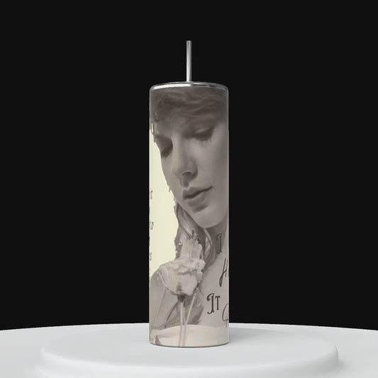 Taylor Swift TTPD "I hate it Here" tumbler video showing 360 degree