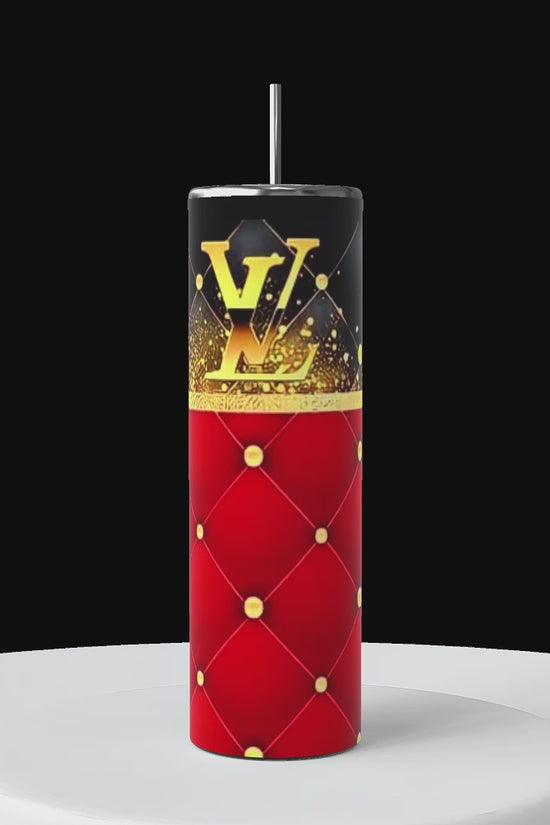 Red Louis Vuitton tumbler 